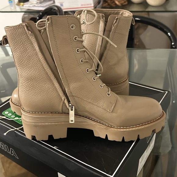 Taupe boots military combat tan 8.5 BNWT - Picture 12 of 14